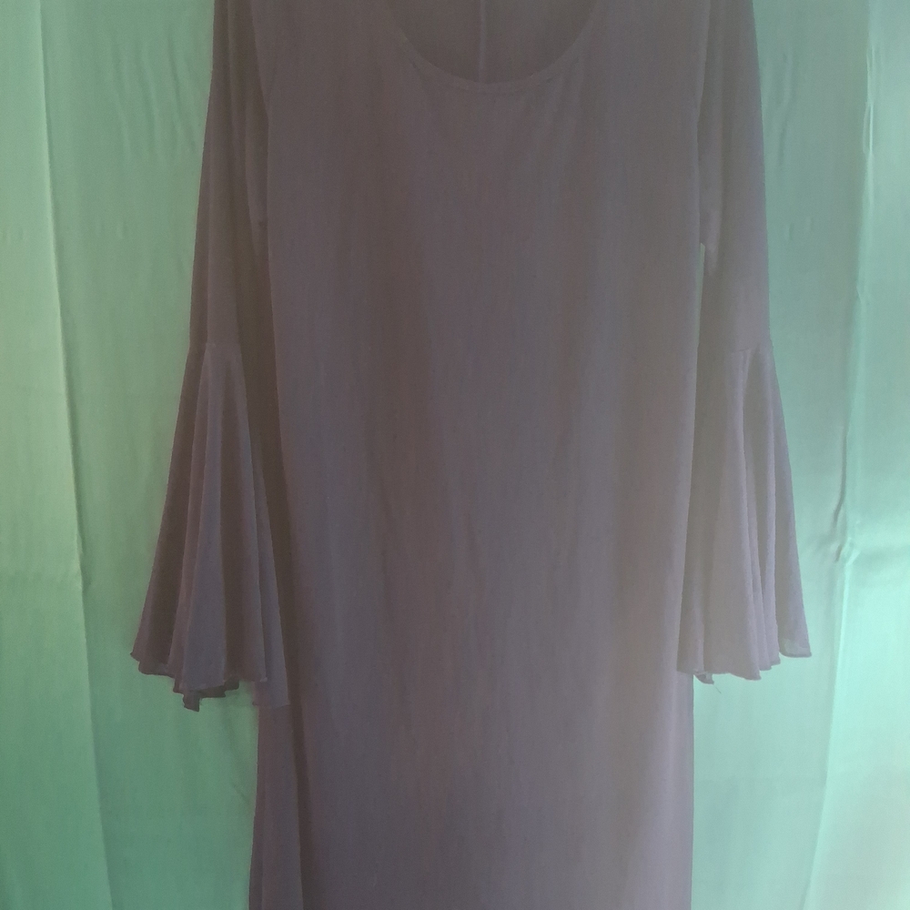 Sandiva Women's Dress Size XL Scoop Neck, Bell Bottom 3/4 Sleeves Black